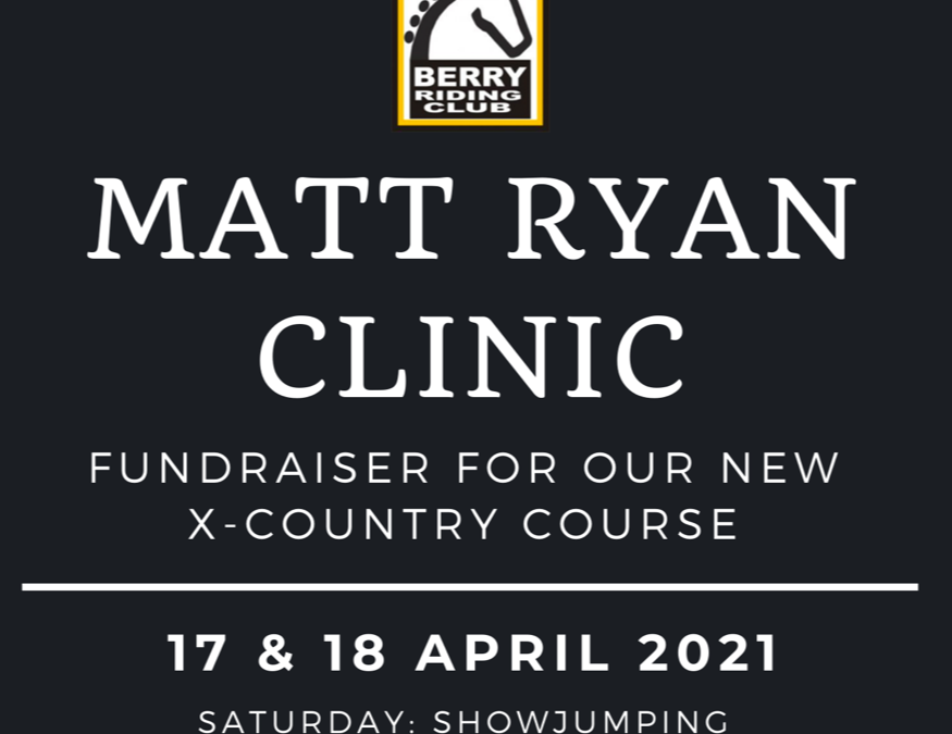 Matt Ryan Eventing Clinic – 17/18 April