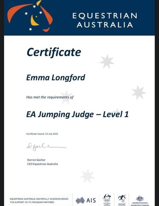Congratulations Emma Longford!